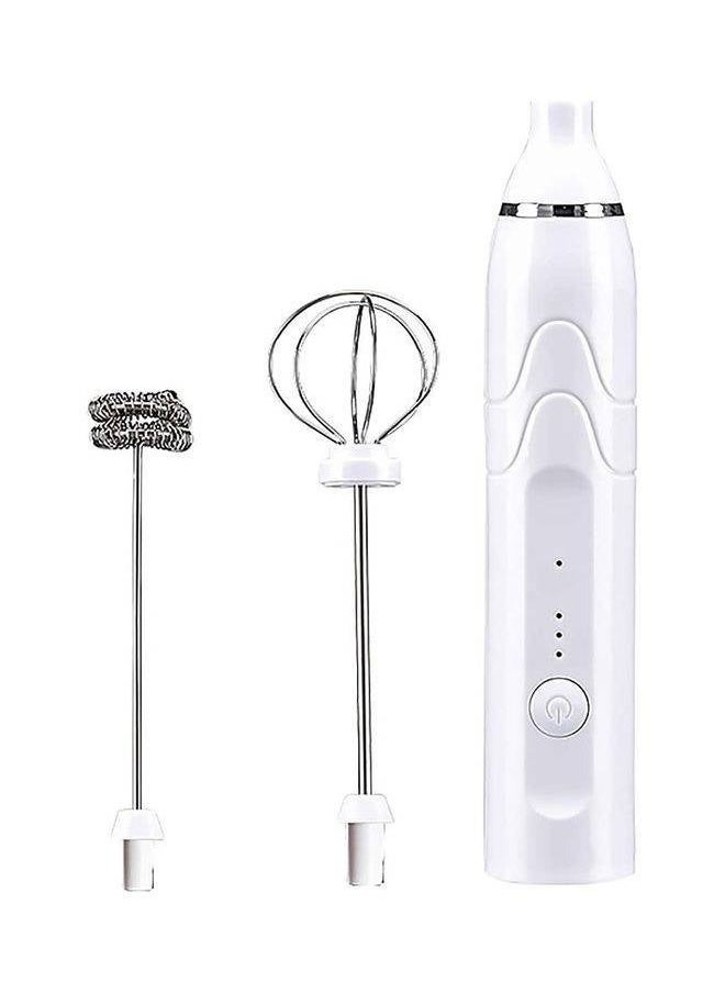 Generic 3-Piece Electric Milk Frother And Whisk Set Multicolour  - Image 2