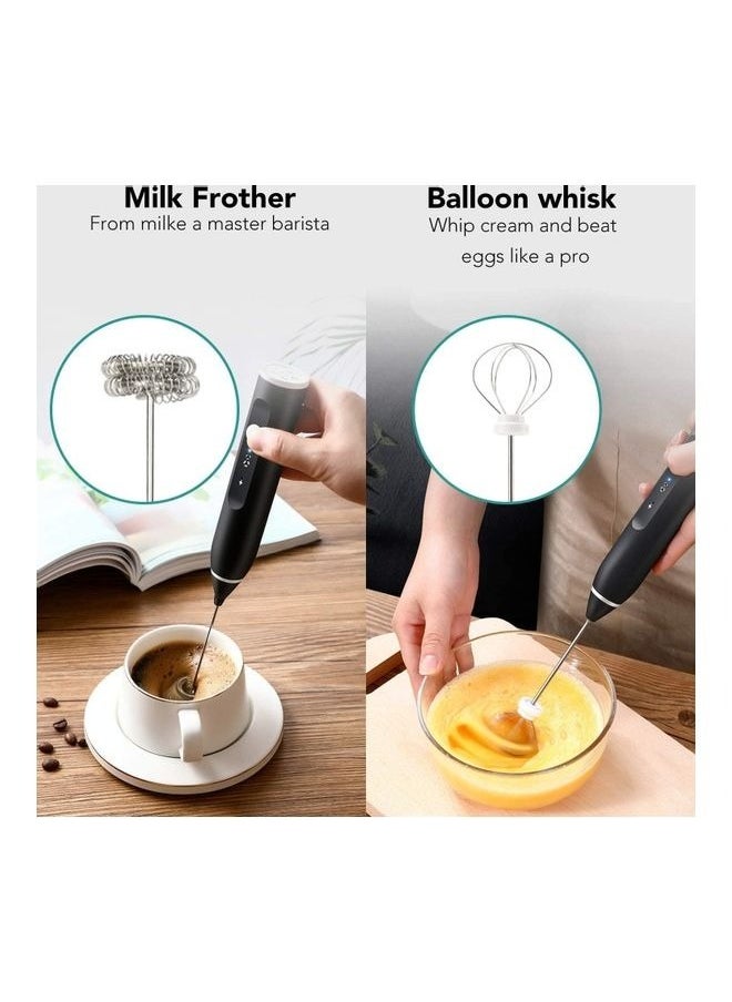 Generic 3-Piece Electric Milk Frother And Whisk Set Multicolour  - Image 4
