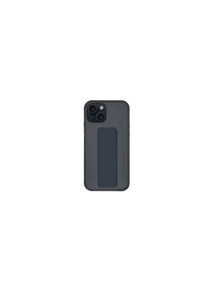 کاتانس - iPhone 15 Plus Case Premium PU Leather Case with Stand Function Shockproof and Anti Scratch Finger Grip Case Cover Blue - Image 1