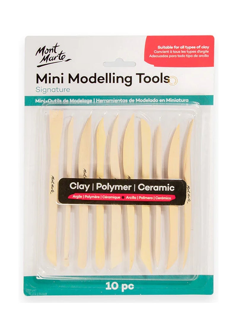 Mont Marte 10-Piece Signature Mini Clay Modelling Tool Set  - Image 1