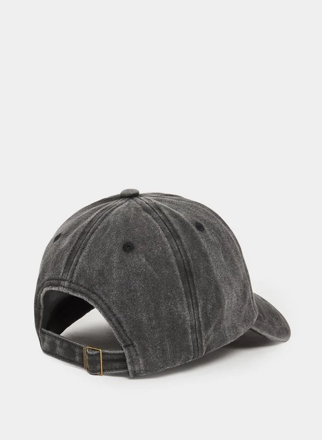 Styli Charcoal Embroidered Baseball Cap
