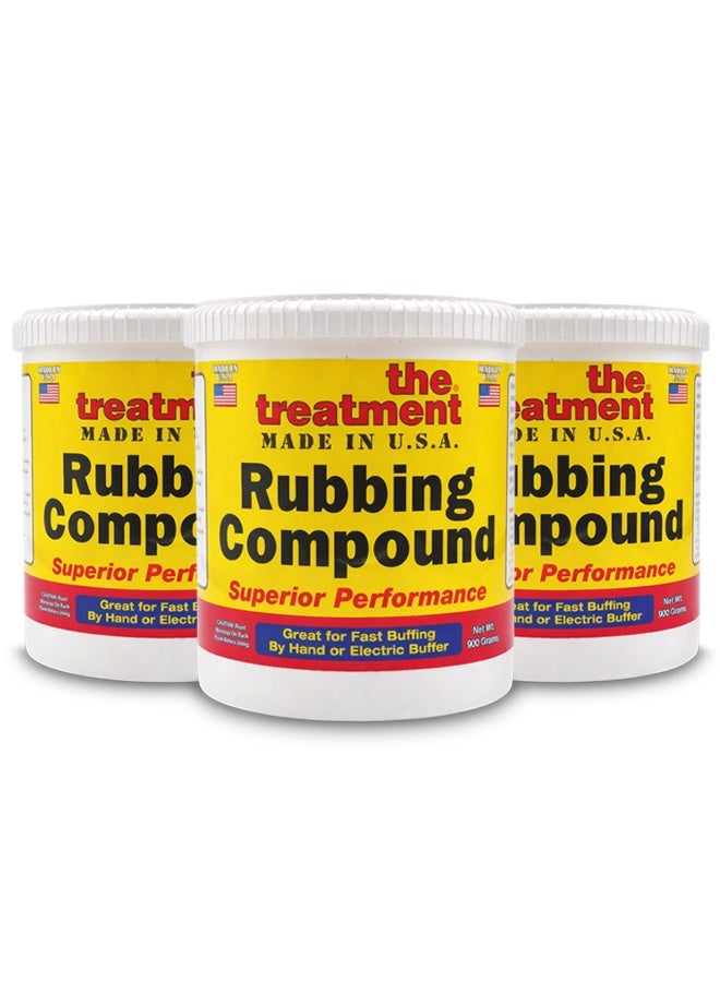 The Treatment 3 pcs The Treatment Rubbing Compound 900g Car Scratch Remover Polishing Compound Paint Correction Heavy Cut Buffing Compound Made in USA - Image 1
