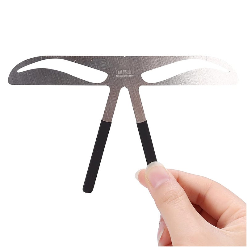 MAVIS LAVEN Permanent Eyebrow Ruler Stainless Steel Balance Extension Makeup Tool (Eyebrow) - Image 4