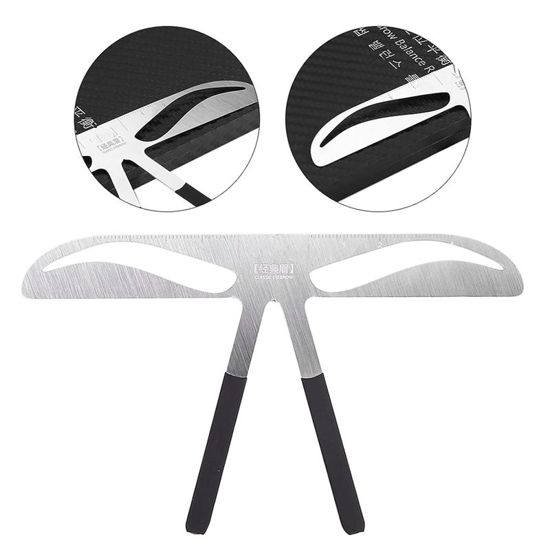 MAVIS LAVEN Permanent Eyebrow Ruler Stainless Steel Balance Extension Makeup Tool (Eyebrow) - Image 2