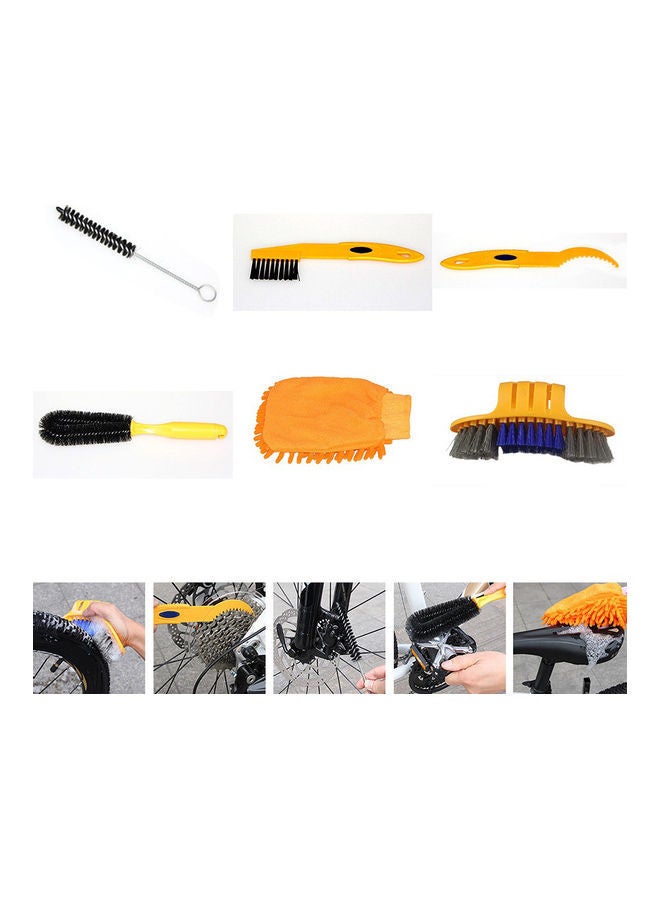 NIBEMINENT 6-Pieces Hose Pipe Crankset Tire Cleaning Brush Set 20x10x20cm - Image 2