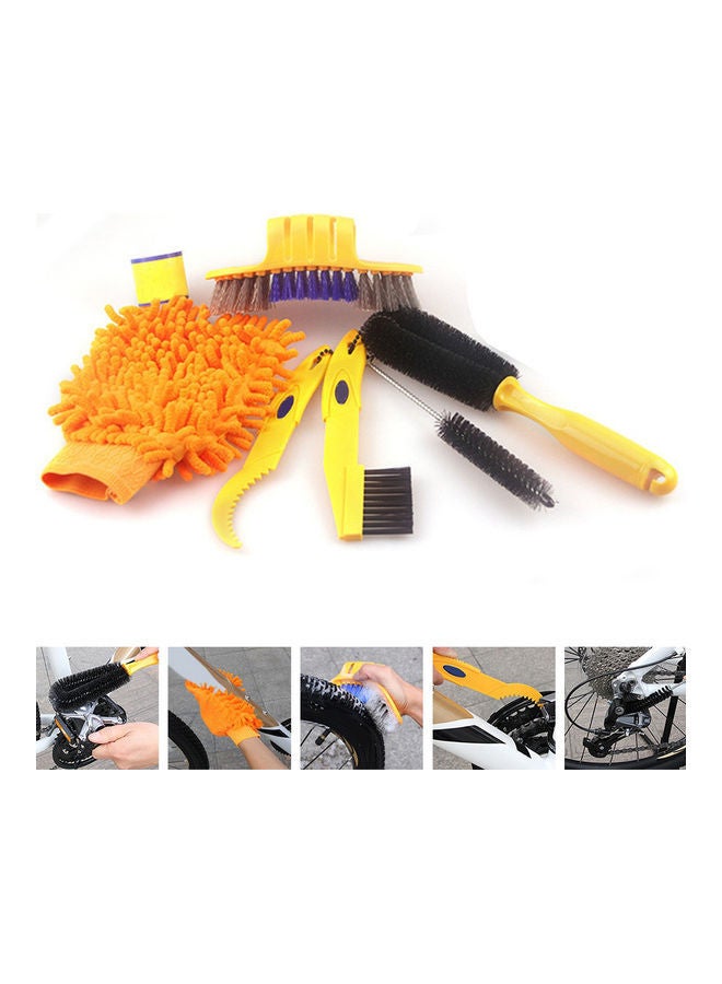 NIBEMINENT 6-Pieces Hose Pipe Crankset Tire Cleaning Brush Set 20x10x20cm - Image 1