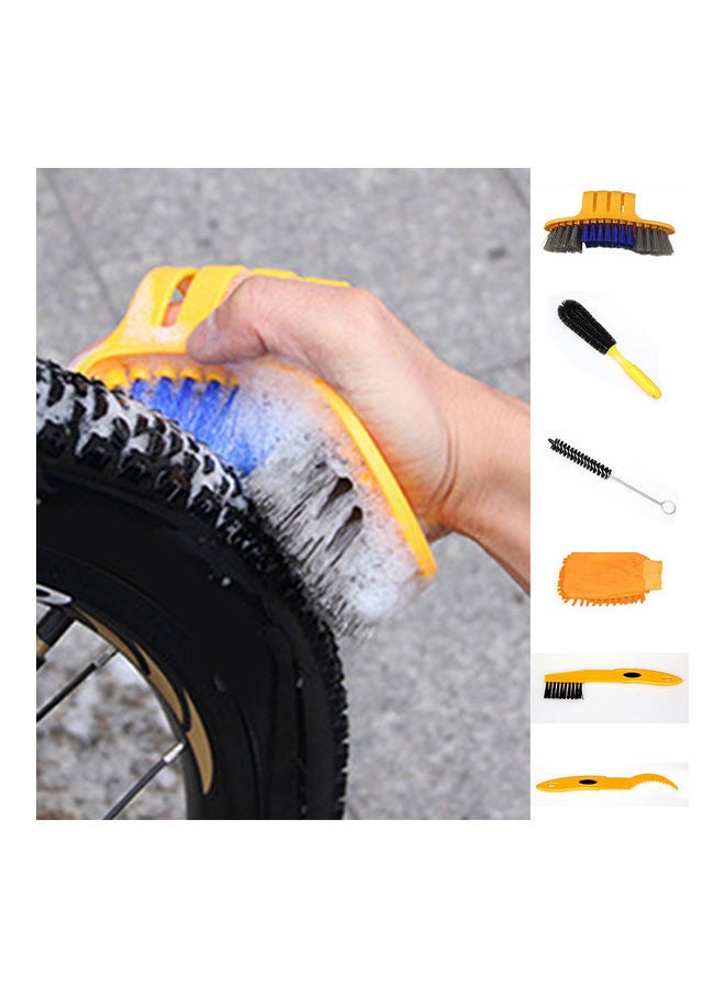 NIBEMINENT 6-Pieces Hose Pipe Crankset Tire Cleaning Brush Set 20x10x20cm - Image 3