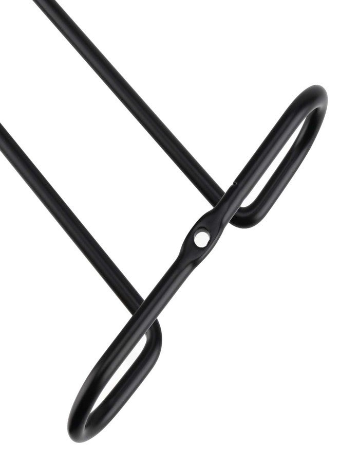 بينجيو مجموعة PINGEUI من 8 قطع، رف تخزين أكواب النبيذ مقاس 10 بوصات يُوضع أسفل الخزانة، حامل أكواب نبيذ أسود، علاقة أكواب نبيذ معدنية للمطبخ والبار - Image 3