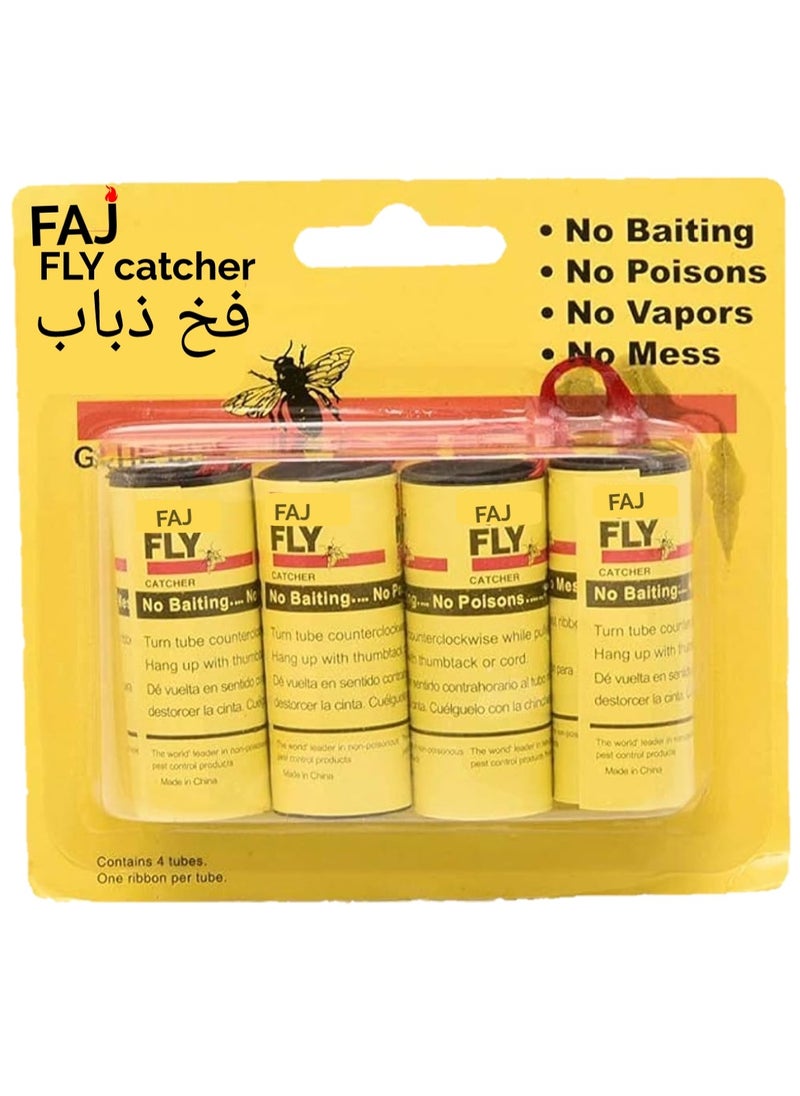 FAJ - 32 Fly Catcher Trap Ribbon Very Effective Glue Mosquito Insect Trap - Image 1