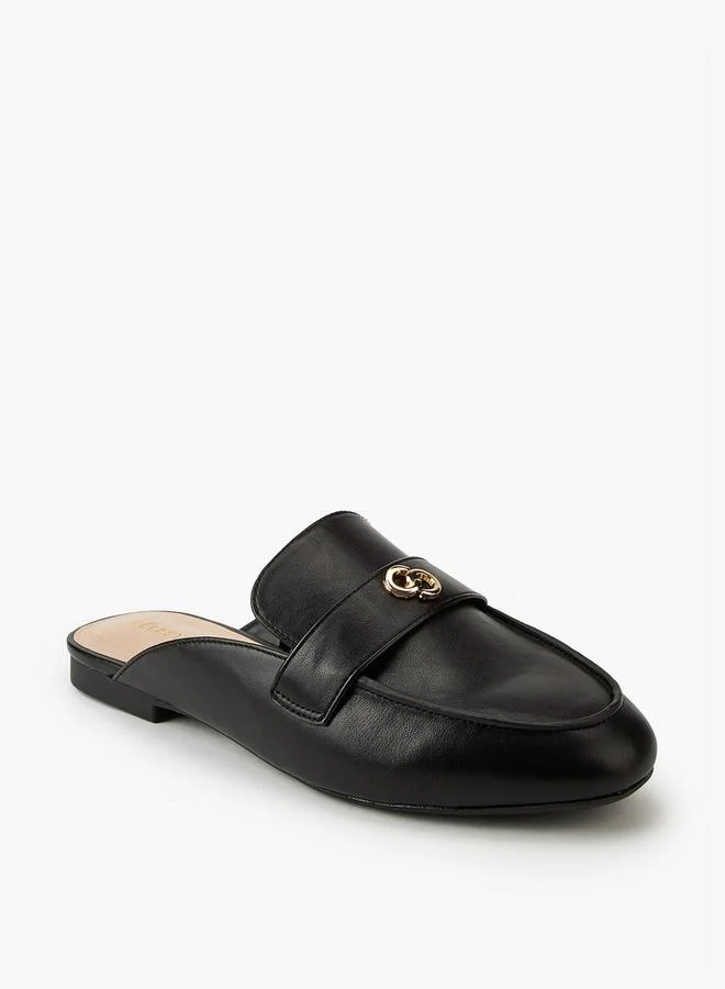 Women's Solid Slip-On Mules