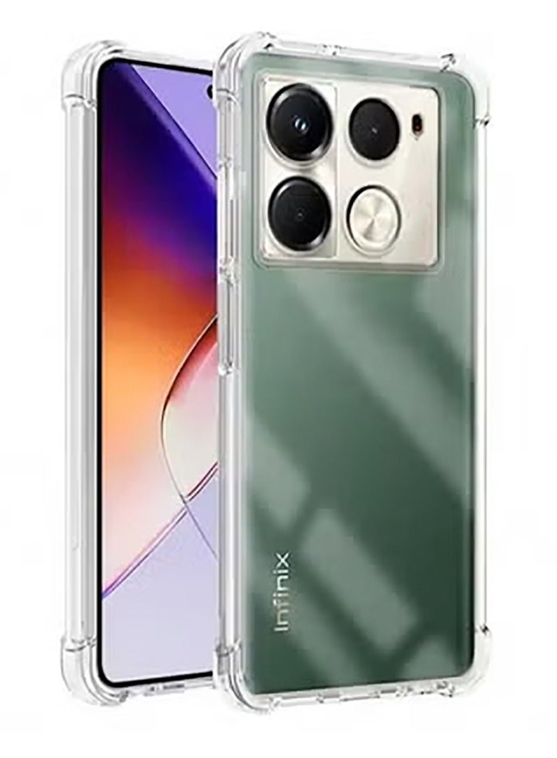 حافظة TPU مضادة للصدمات مع زوايا معززة لهاتف Infinix Note 40 Pro (شفافة) - Image 1