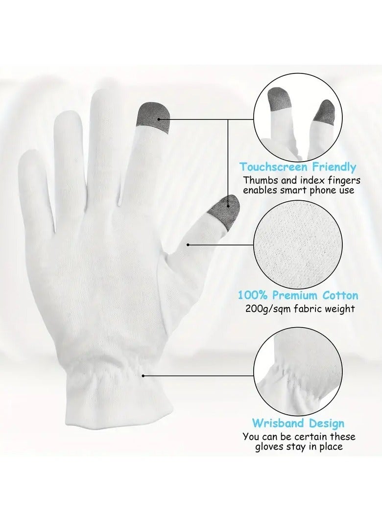 يوكانبي قفازات ترطيب مع شاشة لمس وحزام معصم، ناعمة ومريحة، مثالية للعناية اليومية والترطيب في الشتاء - Image 2