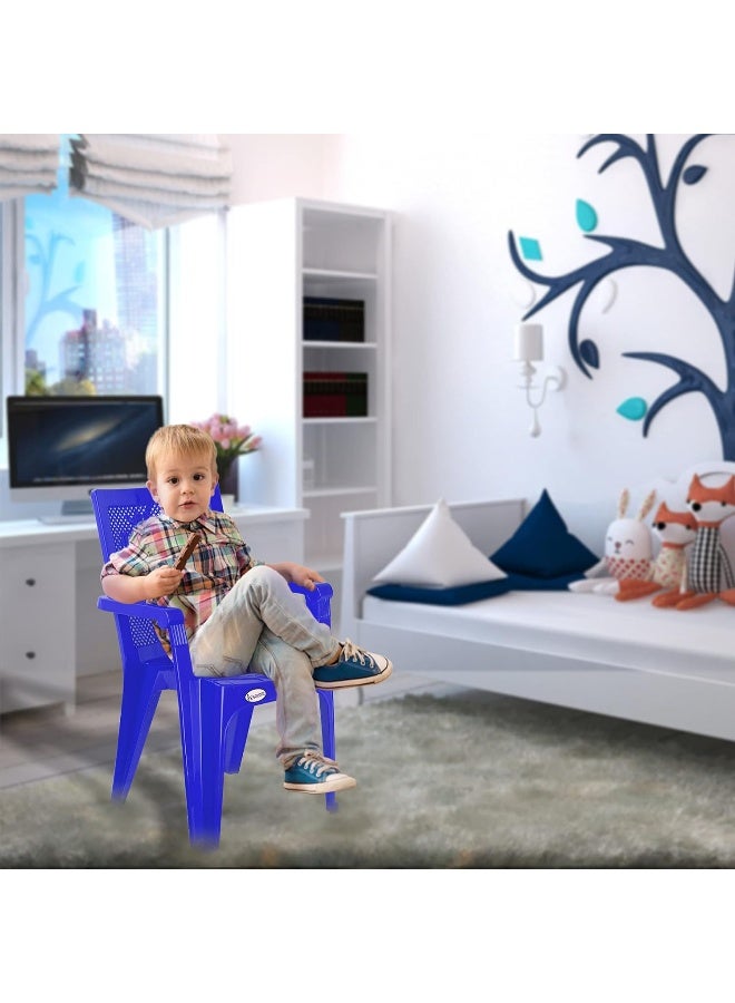 ESQUBE Esqube Baby Chair Panda (Plain) - Plastic Study Chair Blue  - Image 2