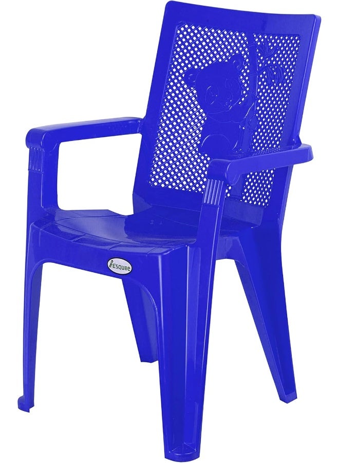 ESQUBE Esqube Baby Chair Panda (Plain) - Plastic Study Chair Blue  - Image 1