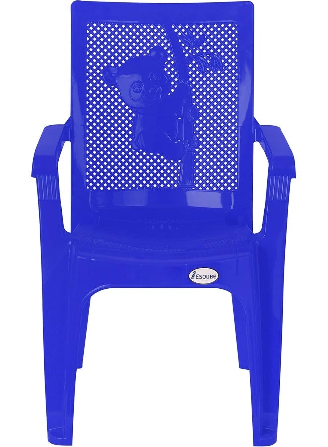 ESQUBE Esqube Baby Chair Panda (Plain) - Plastic Study Chair Blue  - Image 4
