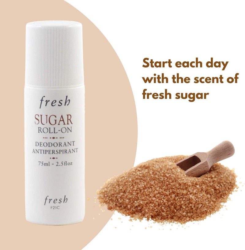Fresh Sugar Roll-On Deodorant - Alcohol-Free, 75ml (2.5oz) for Long-Lasting Odor Protection - Image 4