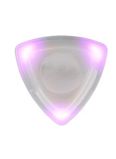 Thoraya Glowing Guitar Pick with High Sensitivity LED Light Guitar Pick Replacement with Battery Purple  - Image 1