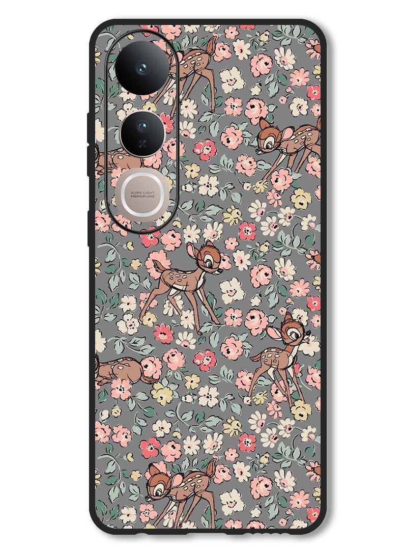 Theodor Case Compatible with Vivo V50 Lite Protection Shockproof Bumper Cover Deer Pattern - Image 1