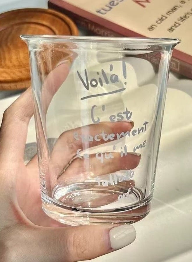 Lesha （White words）10.15oz Coffee cup, Ice coffee cup, Water cup, Tea  cup, Ins glass - Image 3