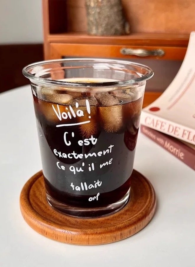 Lesha （White words）10.15oz Coffee cup, Ice coffee cup, Water cup, Tea  cup, Ins glass - Image 4