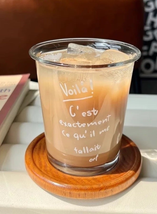 Lesha （White words）10.15oz Coffee cup, Ice coffee cup, Water cup, Tea  cup, Ins glass - Image 5