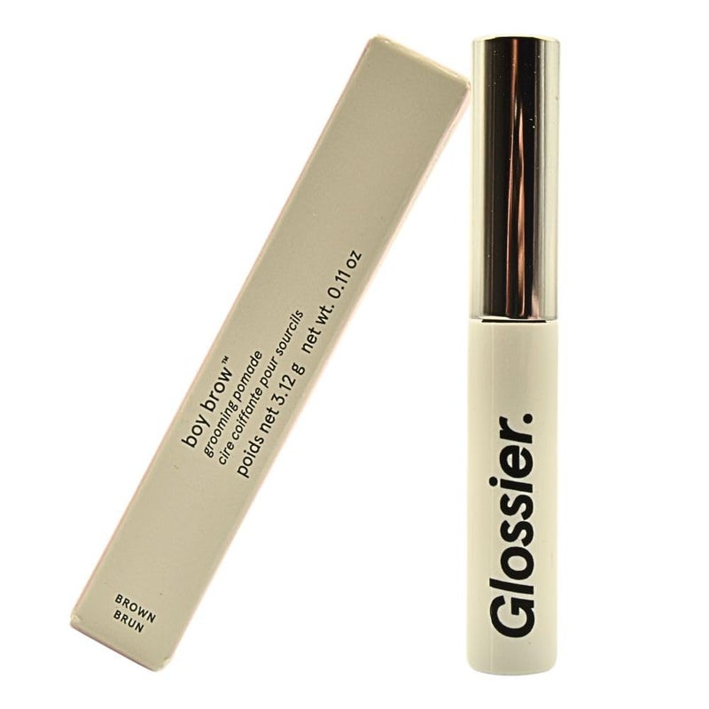 Glossier Boy Brow Volumizing Eyebrow GelPomade Brown MediumDark Brown - Image 2