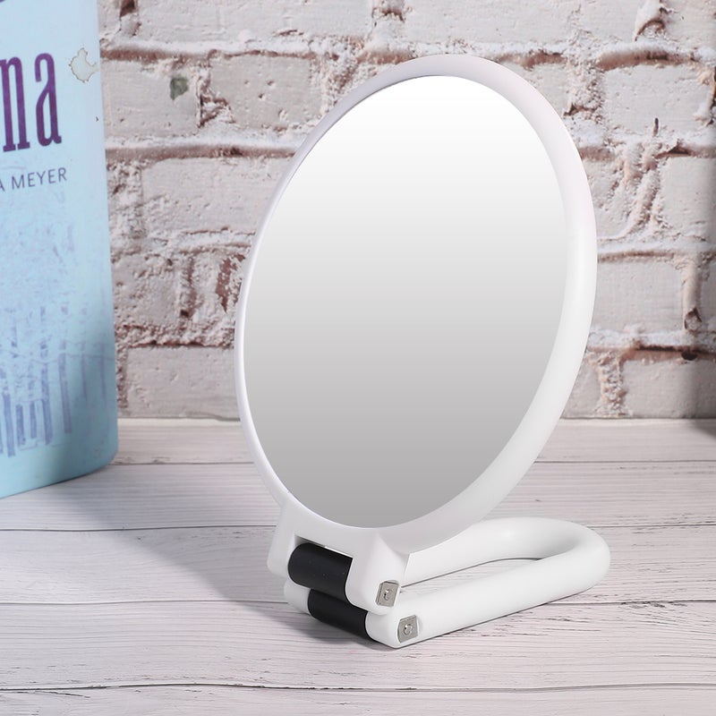 Double Sided Makeup Mirror Portable 5x Magnifying Folding Cosmetic Mirror for Home Travel - Image 4