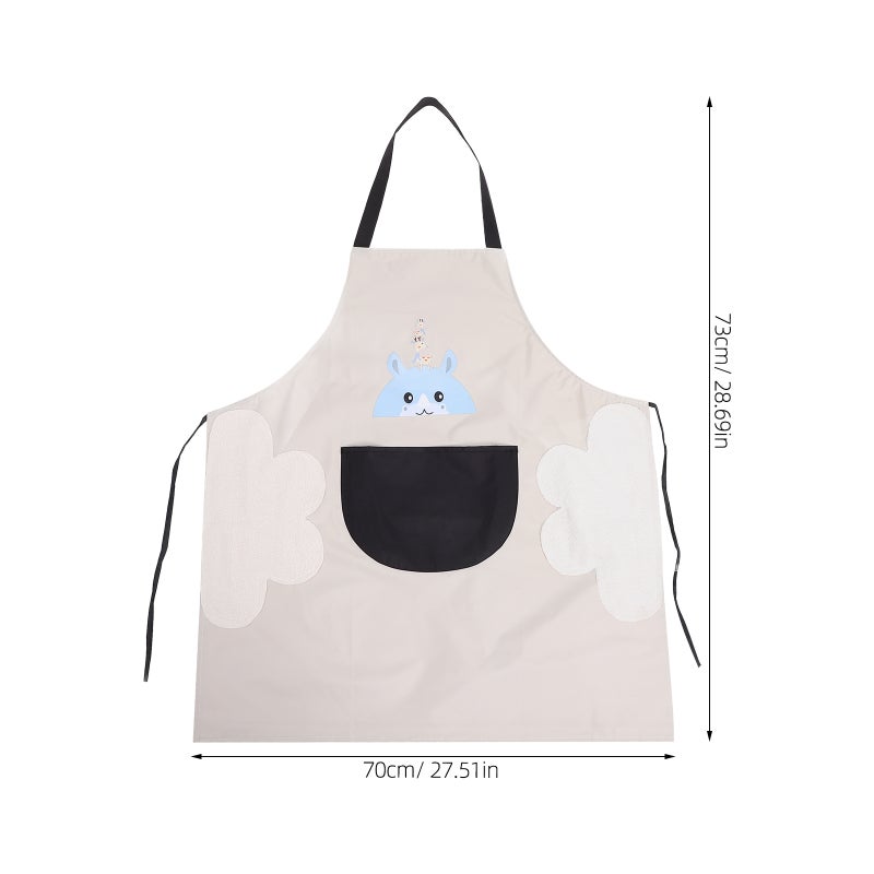 Kitchen Cooking Apron Unsex Cooker Apron Cartoon Apron With Pockets Apron For Cooking Dish Apron Kitchen Cooking Apron For Men Women Cooking Apron - Image 3