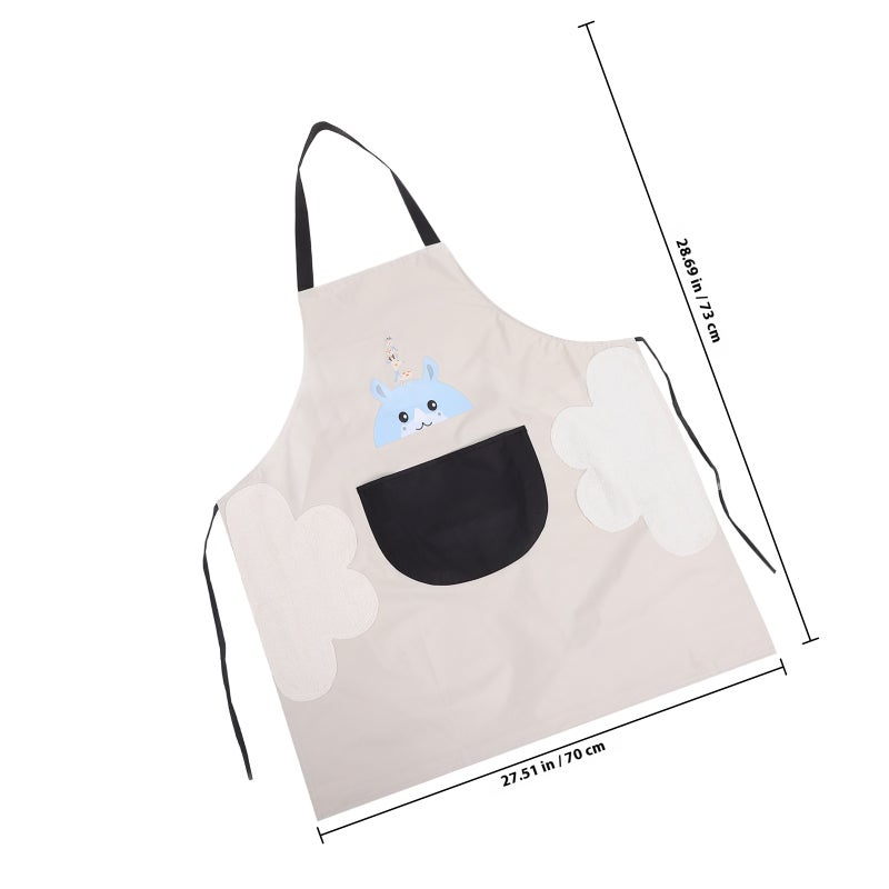 Kitchen Cooking Apron Unsex Cooker Apron Cartoon Apron With Pockets Apron For Cooking Dish Apron Kitchen Cooking Apron For Men Women Cooking Apron - Image 2