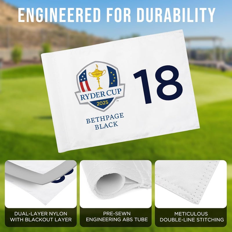 COGOLFING Standard Golf Flag The Ryder 2025, Tube Insert, 14x20 Inch 420D Nylon Dual-Sided Silk-Screen, Ideal for Practice Putting Green, Driving Range, Course, Club, 1-Pack - Image 5