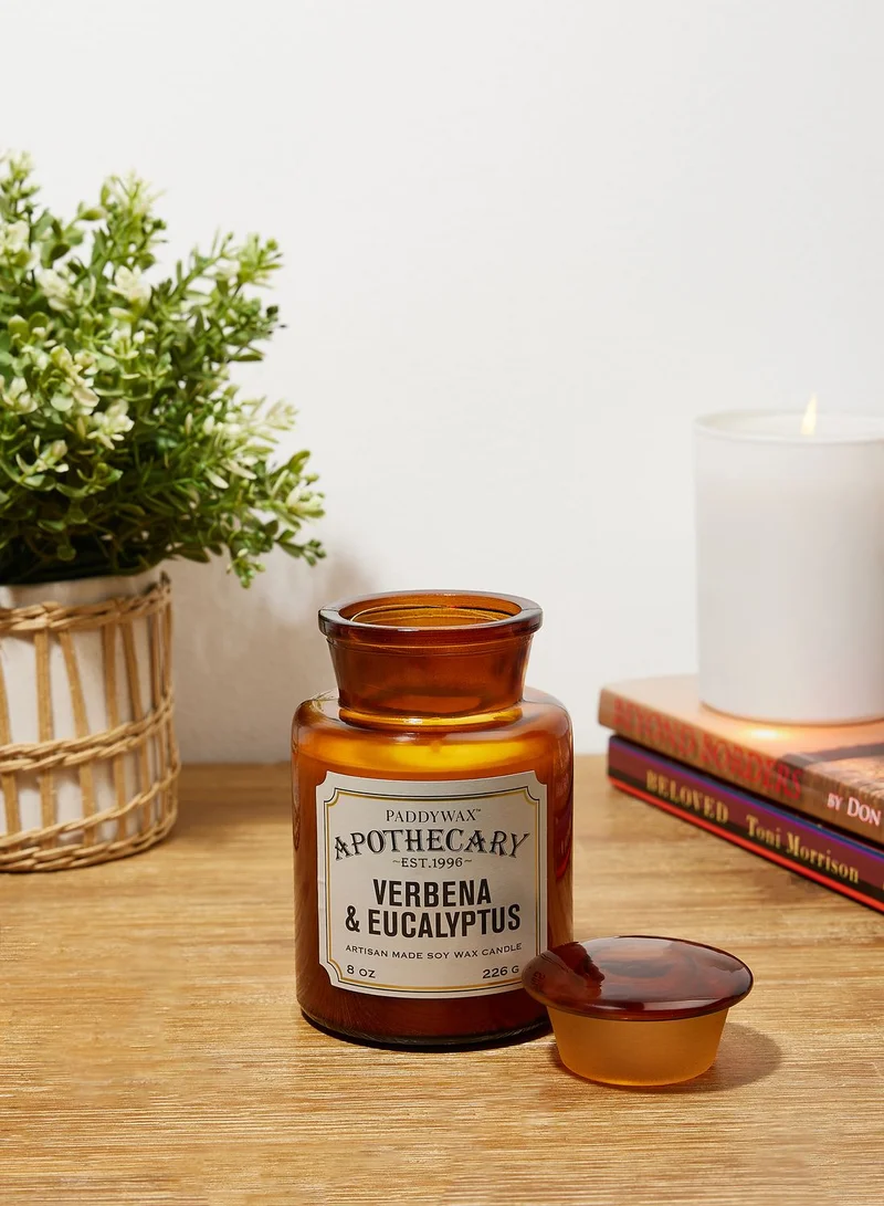 Paddywax Apothecary Glass Candle 8 Oz. Verbena & Eucalyptus