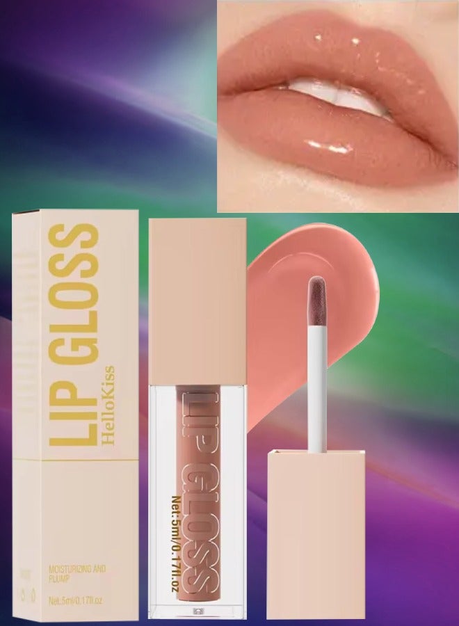 HelloKiss لمعان فائق لزيت الشفاه مرطب وممتلئ وناعم لشفاه لامعة بقوام خفيف ورقيق لون شفاه زيت شفاه ممتلئ مكياج شفاه زيت 08 - Image 1