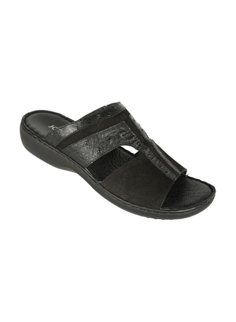 Josef Seibel 071-2027 Josef Seibel Mens Comfort Sandals Black - Image 1