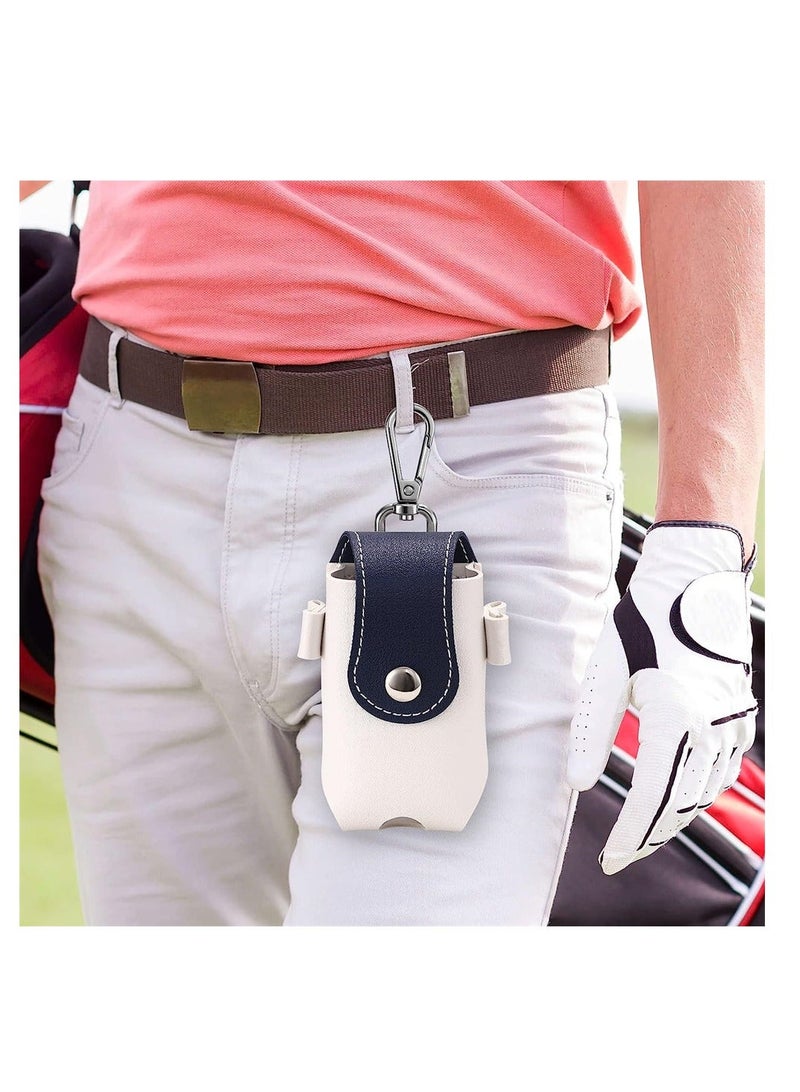 Golf Ball Waist Bag, Lightweight Portable Utility Pouch with Clip, Storage Pocket Tee Bag Sports Accessories for Golfer