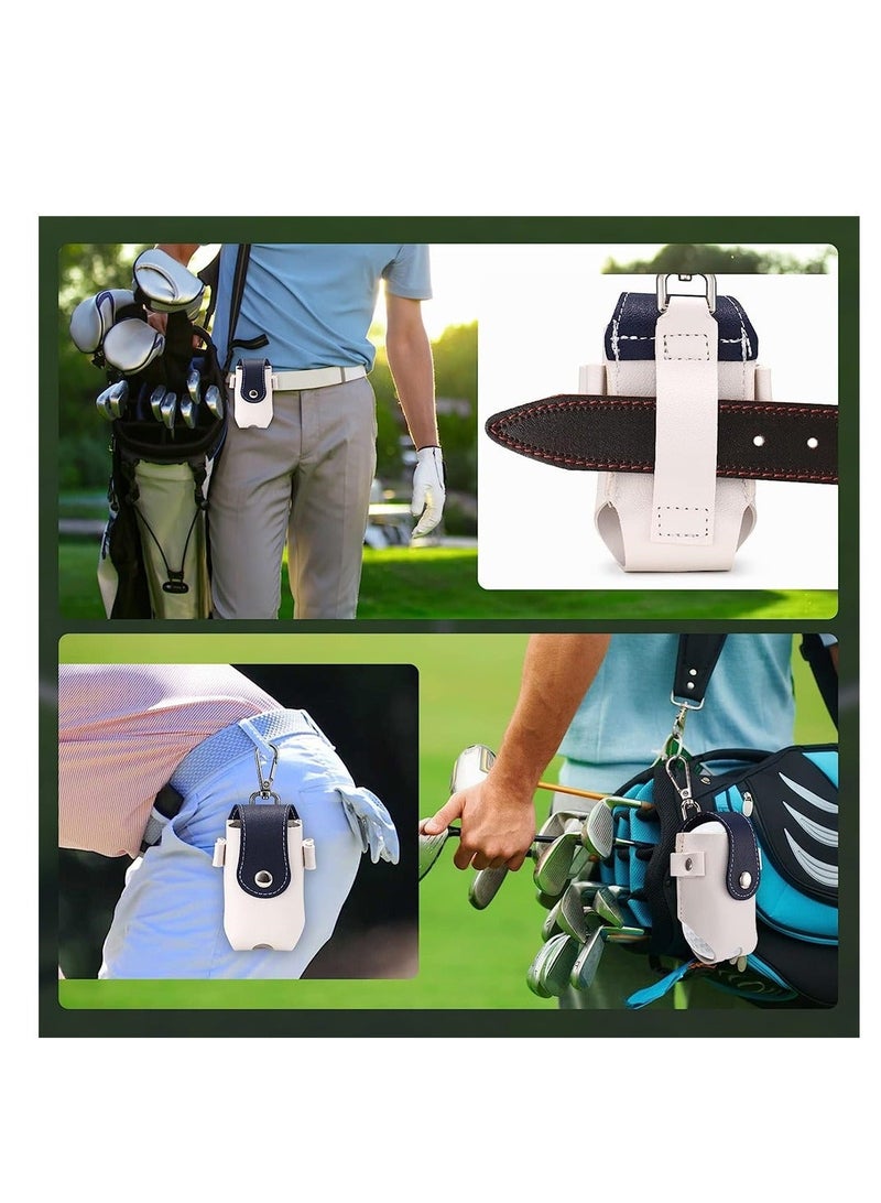 Golf Ball Waist Bag, Lightweight Portable Utility Pouch with Clip, Storage Pocket Tee Bag Sports Accessories for Golfer