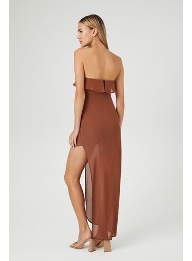 FOREVER 21 Flounce Midi Dress  - Image 4