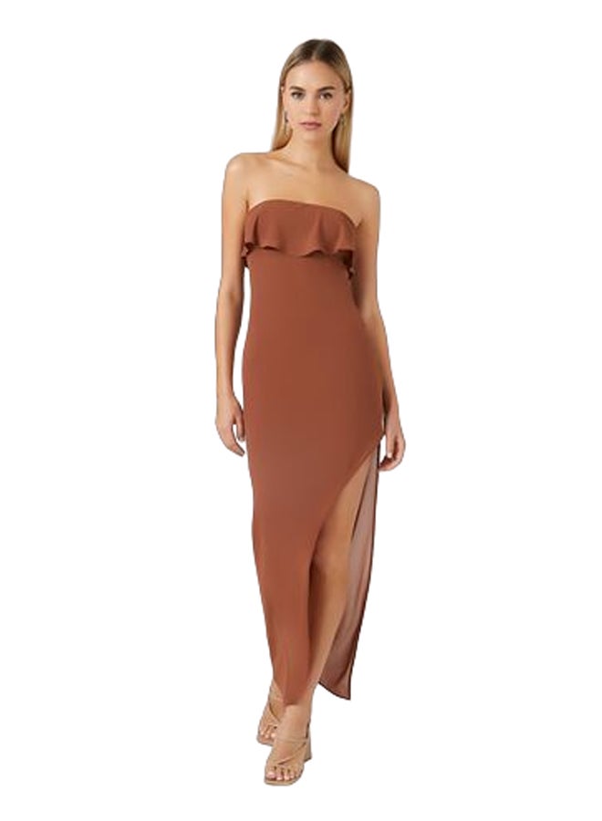 FOREVER 21 Flounce Midi Dress  - Image 1