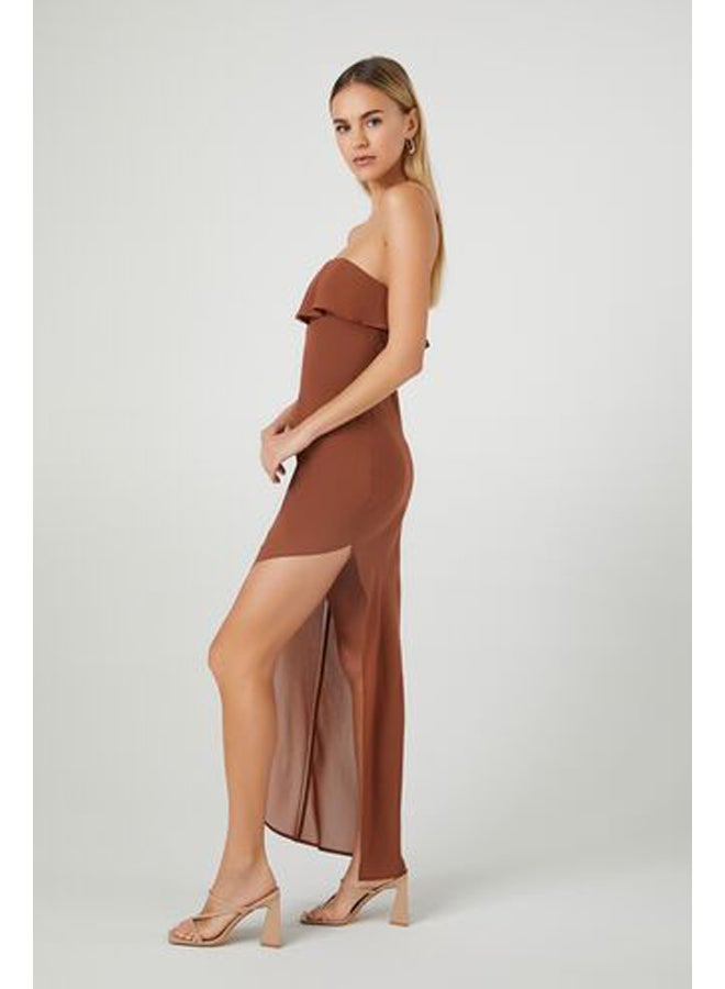 FOREVER 21 Flounce Midi Dress  - Image 3