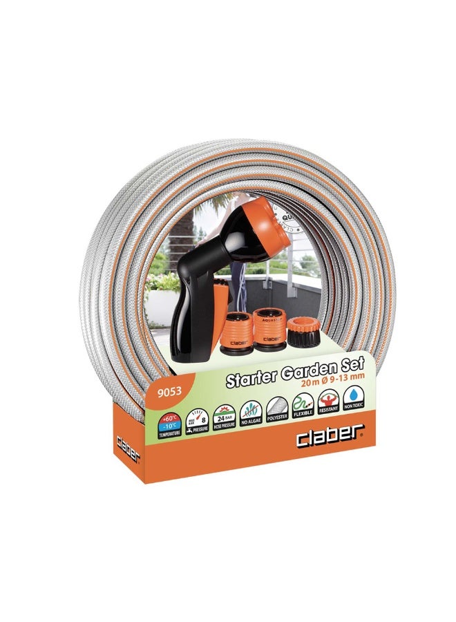 كلابر بكرة بخرطوم مرن قابل للطي 20 متر بالوصلات والرشاش CL-90530000