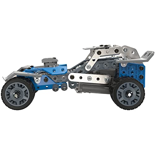 Meccano مجموعة بناء نموذج سيارة رالي 10 في 1 من ميكانو إريكتور ، لعبة تعليمية STEM للأعمار 8 وما فوق - Image 4