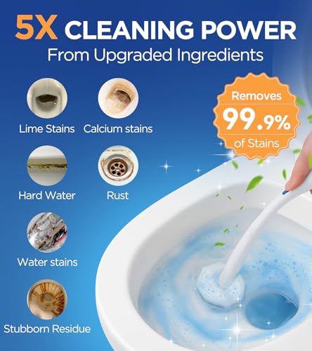 Caspeak 36 Count Toilet Wand Refills For Clorox Toilet Wand 5X Cleaning Power Toilets Bowl Cleaners With Exclusive Formula HighDensity Disposable Toilets Brush Scrubber No Falling Apart Fresh Fragrance - Image 3