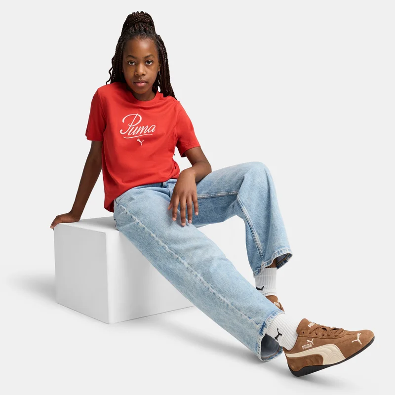 PUMA Kids' Essentials Script T-Shirt