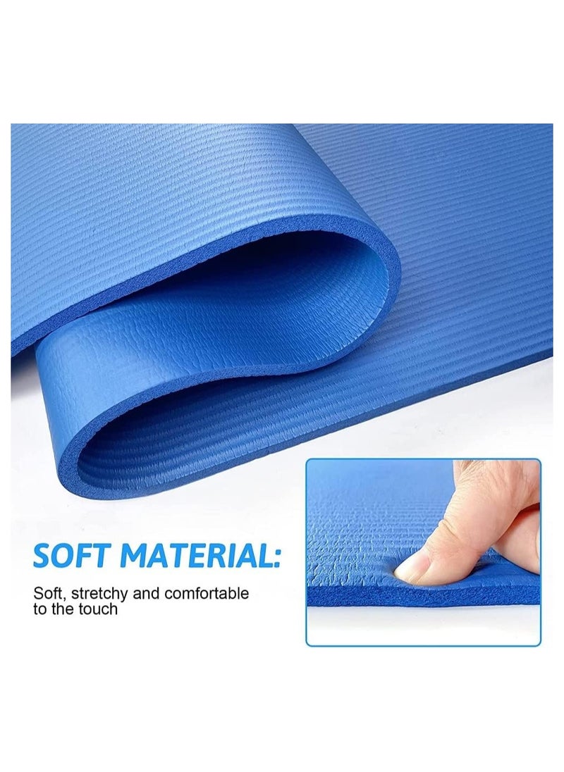 Generic 10 mm Thick Non-Slip Yoga Mat with Strap - Ideal for HIIT, Pilates, Yoga, and Home Workouts!”  - Image 2
