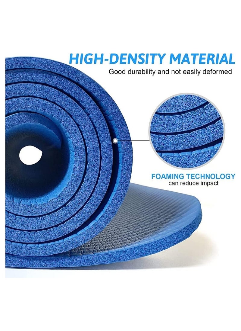 Generic 10 mm Thick Non-Slip Yoga Mat with Strap - Ideal for HIIT, Pilates, Yoga, and Home Workouts!”  - Image 3