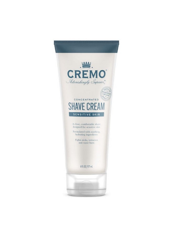 cremo Barber Grade Sensitive Shave Creamastonishingly Superior Smooth Shaving Cream Fights Nickscuts And Razor Burn6 Fl Oz  - Image 1