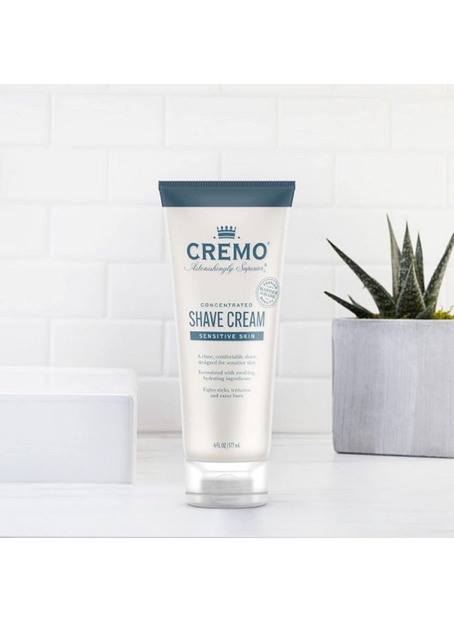 cremo Barber Grade Sensitive Shave Creamastonishingly Superior Smooth Shaving Cream Fights Nickscuts And Razor Burn6 Fl Oz  - Image 4