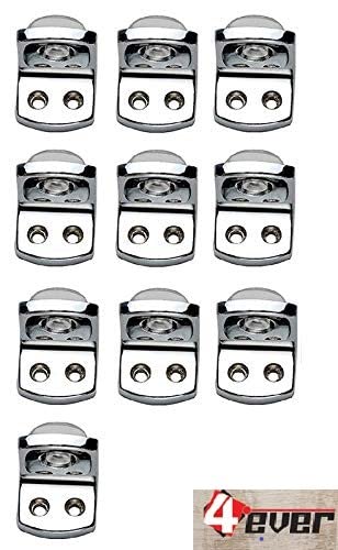 4 Ever 4ever L Shape Right Angle Glass Panel Shelf Clamp Holder Bracket Support Clip, Material: Zinc Alloy, Double Shelf Button, Pack of 24 - Image 4
