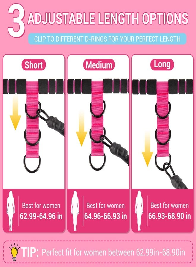 COFOF Adjustable Pedal Resistance Band with Handle, 2 Tube, Poster and Carry Bag - Image 2
