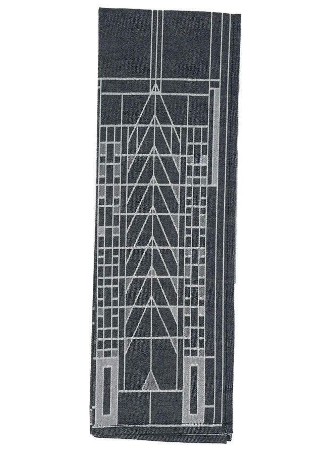 كاف هوم منشفة شاي من قماش الجاكار المنسوج من تصميم فرانك لويد رايت من KAF Home، صنع في البرتغال، مقاس 20 × 30 بوصة، قطن 100% (شجرة الحياة). - Image 3