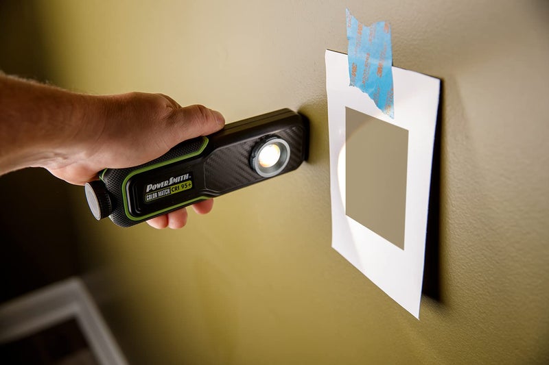 PowerSmith 500 LM Rechargeable LED Color Match (CRI 95+) Inspection Light, Two Color Temperatures 5000K/3500K, hanging hook, magnetic base with USB-C charging cable and 2 Year Warranty (PILC95500) - Image 3